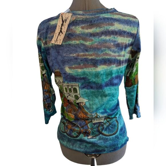 ‎Vintage Asian print beaded top - Picture 2 of 13